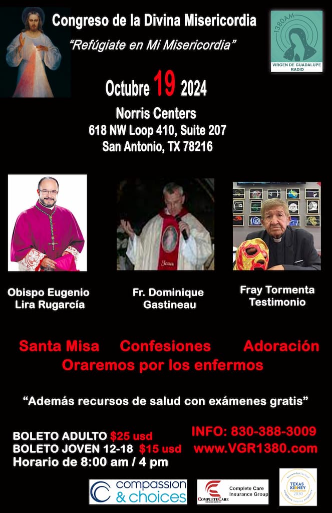 Evento VGM Congreso de la Divina Misericordia 19 octubre 2024